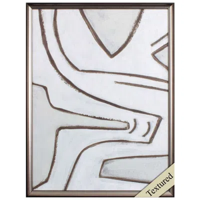 Paragon Line Work I 19"w X 25"h Non-glass Framed Art In Multi