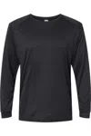 Paragon Long Islander Performance Long Sleeve T-shirt In Black