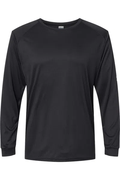Paragon Long Islander Performance Long Sleeve T-shirt In Black