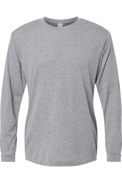 Paragon Long Islander Performance Long Sleeve T-shirt In Grey