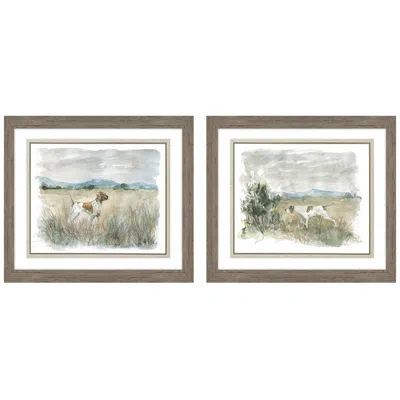 Paragon Lookout On Point 28"w X 24"h Framed Art Set Of 2 In Brown