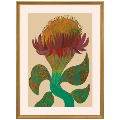 Paragon Lustrous Petals 27"w X 37"h Framed Art In Multi