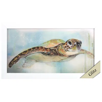 Paragon Majestic Turtle 27"w X 15"h Non-glass Framed Art