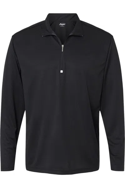 Paragon Malibu Performance Quarter-zip Pullover In Black