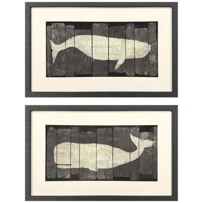 Paragon Marine Marks 32"w X 20"h Framed Art Set Of 2