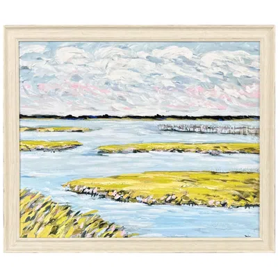 Paragon Marsh Day 39"w X 32"h Framed Wall Art