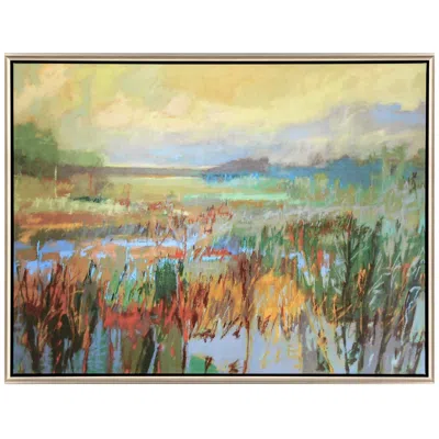 Paragon Marsh In May 50"w X 38"h Canvas In Multi