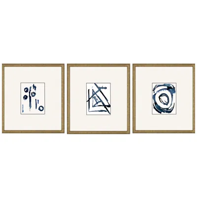 Paragon Mayhem I 16"w X 18"h Framed Art Set Of 3 In Multi