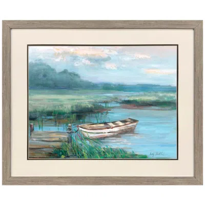 Paragon Meandering River Ride 36"w X 30"h Framed Art In Multi