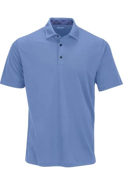 Paragon Memphis Sueded Polo In Blue