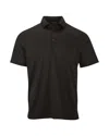 Paragon Saratoga Performance Mini Mesh Polo In Black