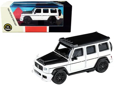 Paragon Mercedes Amg G63 Liberty Walk Wagon White With Black Hood And Top 1/64 Diecast Model Car By