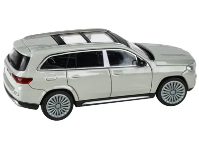 Paragon Mercedes-maybach Gls 600 Nardo Gray With Sunroof 1/64 Diecast Model Car By  Models In Brown