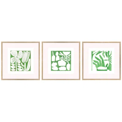 Paragon Minimal Moments Ii 17"w X 17"h Framed Wall Art Set Of 3