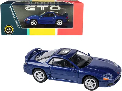 Paragon Mitsubishi 3000gt Gto With Sunroof Mariana Blue Metallic 1/64 Diecast Model Car By
