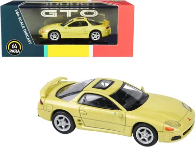 Paragon Mitsubishi 3000gt Gto With Sunroof Martinique Yellow Pearl 1/64 Diecast Model Car By