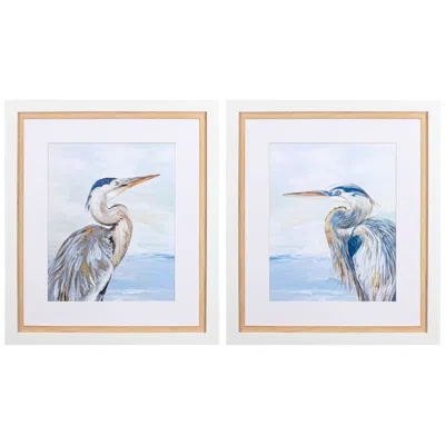 Paragon Morning Heron 30" High 2-piece Framed Wall Art Set