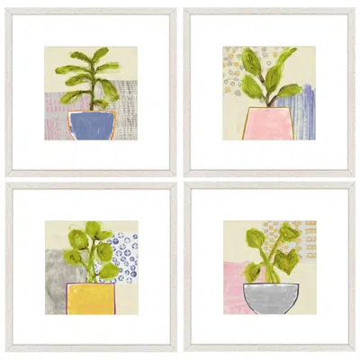 Paragon Native Bud 21"w X 21"h Framed Art Set Of 4