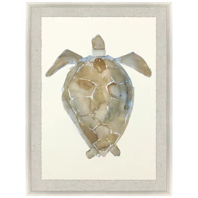 Paragon Neutral Turtle Ii 37"w X 51"h Framed Art In Multi