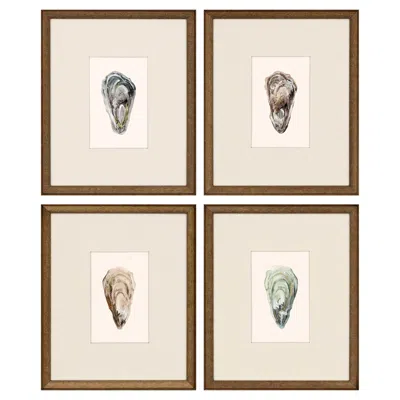 Paragon Ocean Blades 16" High 4-piece Framed Giclee Wall Art Set