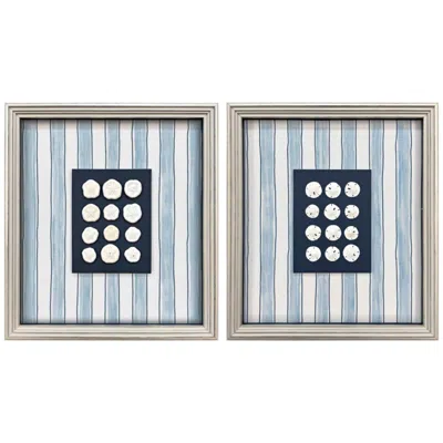 Paragon Ocean Treasury 16"w X 18"h Framed Art - Set Of 2 In Multi