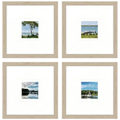Paragon On The Water 23"w X 23"h Framed Wall Art Set Of 4