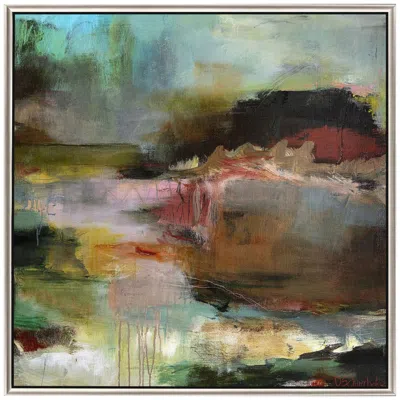 Paragon Overflow 42" Square Framed Giclee Canvas Wall Art