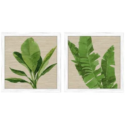 Paragon Palm Isle I 26"w X 26"h Framed Art Set Of 2 In Green