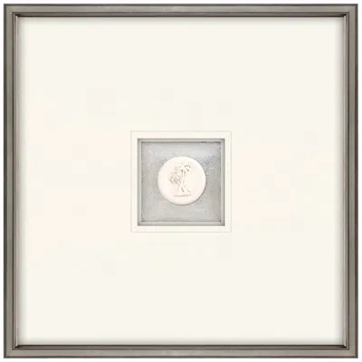 Paragon Palm Trees Intaglio 22" Square Framed Wall Art