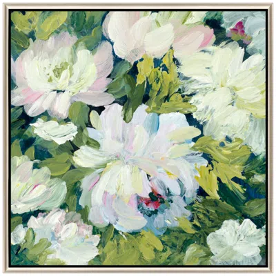 Paragon Peony Morning Ii 30"w X 30"h Canvas In Multi