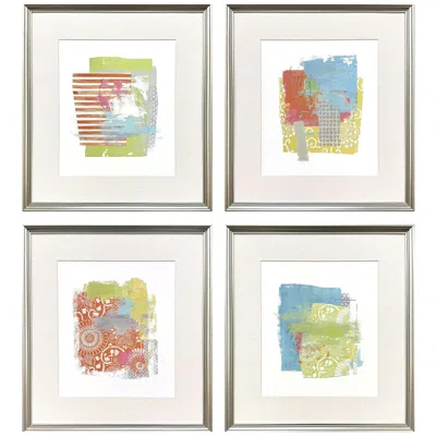 Paragon Perfect Day 19"w X 21"h Contemporary Framed Art Set Of 4