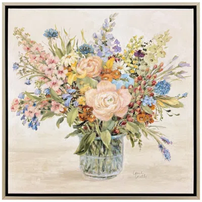 Paragon Petal Promise 30"w X 30"h Canvas In Multi