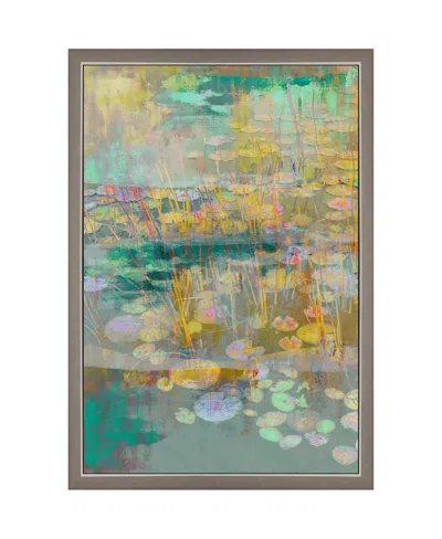 Paragon Picture Gallery Reeds And Lilies I Framed Art In Turquoise