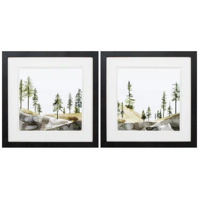 Paragon Pine Hill 18" Square 2-piece Framed Wall Art