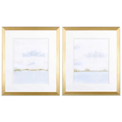 Paragon Placid Waters 18"w X 21"h Framed Art Set Of 2 In Gold