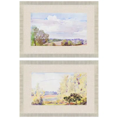 Paragon Placid/repose 34"w X 24"h Framed Art Set Of 2