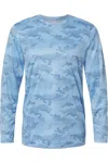 Paragon Pompano Performance Camo Long Sleeve T-shirt In Blue