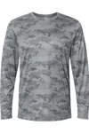 Paragon Pompano Performance Camo Long Sleeve T-shirt In Grey