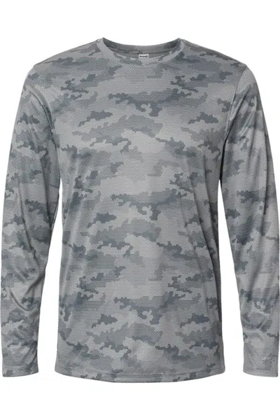 Paragon Pompano Performance Camo Long Sleeve T-shirt In Grey