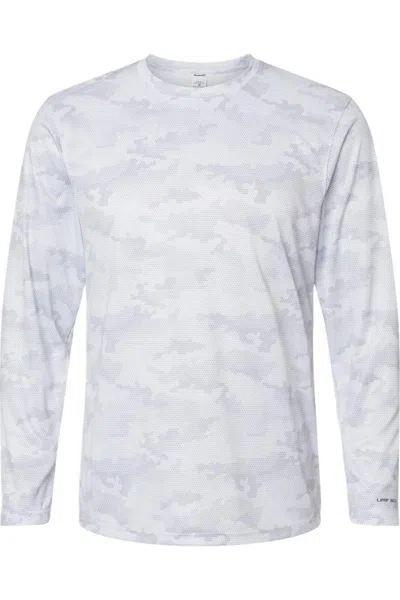 Paragon Pompano Performance Camo Long Sleeve T-shirt In White
