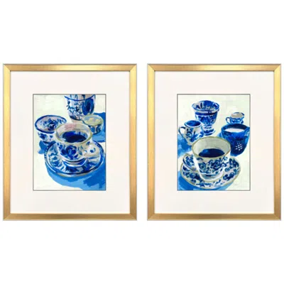 Paragon Porcelain Memory 22"w X 26"h Framed Art - Set Of 2 In Multi