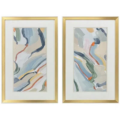 Paragon Pour Monsieur 20"w X 32"h Framed Wall Art Set Of 2 In Multi