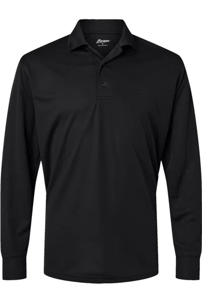 Paragon Prescott Long Sleeve Polo In Black
