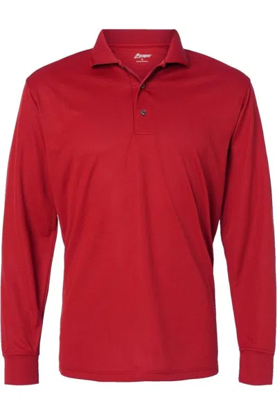 Paragon Prescott Long Sleeve Polo In Red