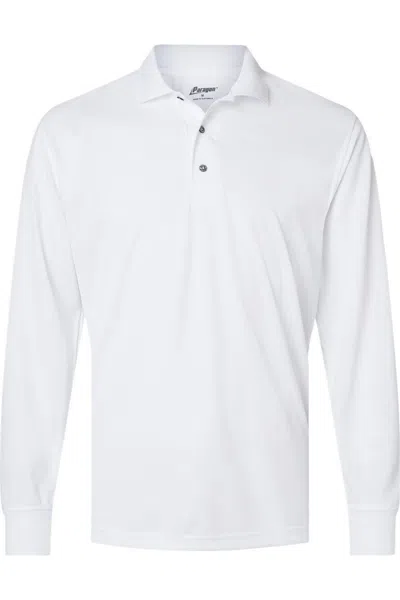 Paragon Prescott Long Sleeve Polo In White
