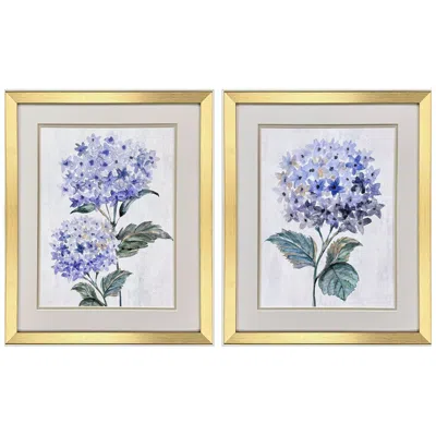 Paragon Pretty In Purple 18"w X 22"h Traditional Framed Art Set Of 2