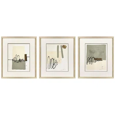 Paragon Private Property 13"w X 15"h Framed Art Set Of 3