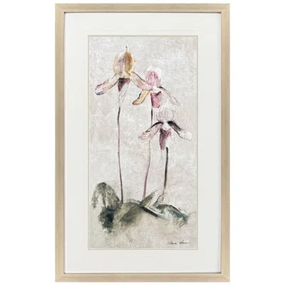 Paragon Purple Dancing Orchid I 29"w X 47"h Framed Wall Art