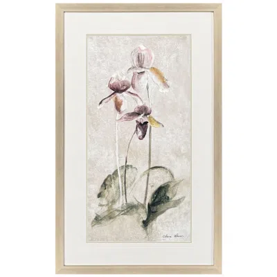 Paragon Purple Dancing Orchid Ii 29"w X 47"h Framed Wall Art