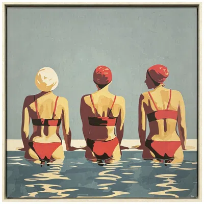 Paragon Red 42"w X 42"h Canvas